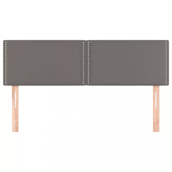 szürke műbőr fejtámla 144x5x78/88 cm