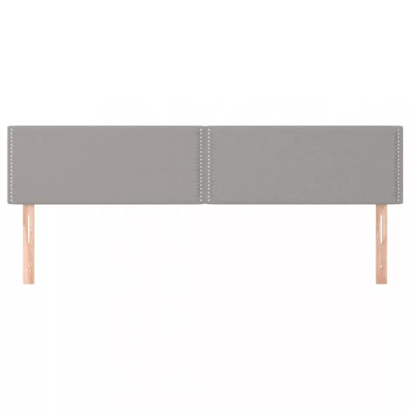 világosszürke szövet fejtámla 180 x 5 x 78/88 cm