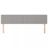 világosszürke szövet fejtámla 200 x 5 x 78/88 cm