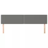 sötétszürke szövet fejtámla 200 x 5 x 78/88 cm