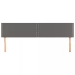 szürke műbőr fejtámla 200 x 5 x 78/88 cm