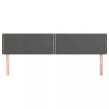sötétszürke bársony fejtámla 200 x 5 x 78/88 cm