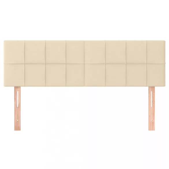 krémszínű szövet fejtámla 144x5x78/88 cm