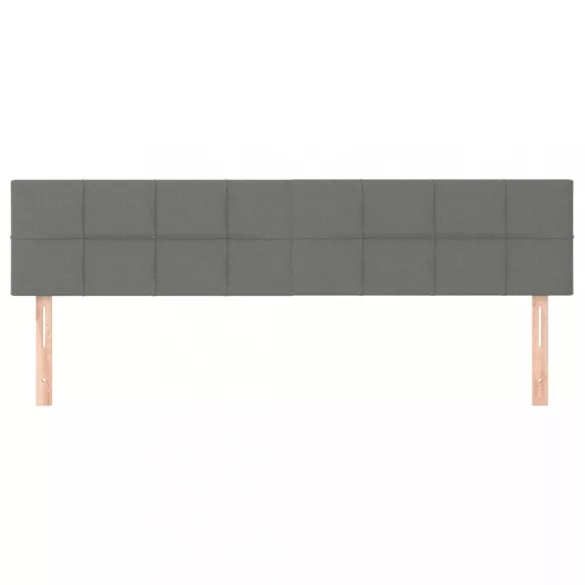 sötétszürke szövet fejtámla 160 x 5 x 78/88 cm