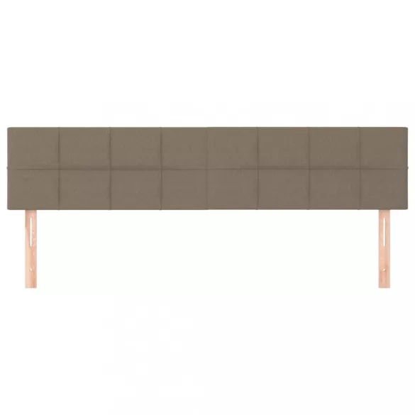 tópszínű szövet fejtámla 160 x 5 x 78/88 cm