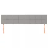 világosszürke szövet fejtámla 180 x 5 x 78/88 cm