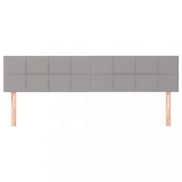 világosszürke szövet fejtámla 180 x 5 x 78/88 cm