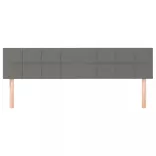 sötétszürke szövet fejtámla 180 x 5 x 78/88 cm