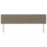 tópszínű szövet fejtámla 180 x 5 x 78/88 cm