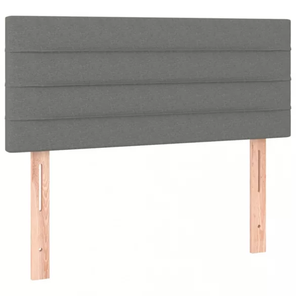 sötétszürke szövet fejtámla 100x5x78/88 cm