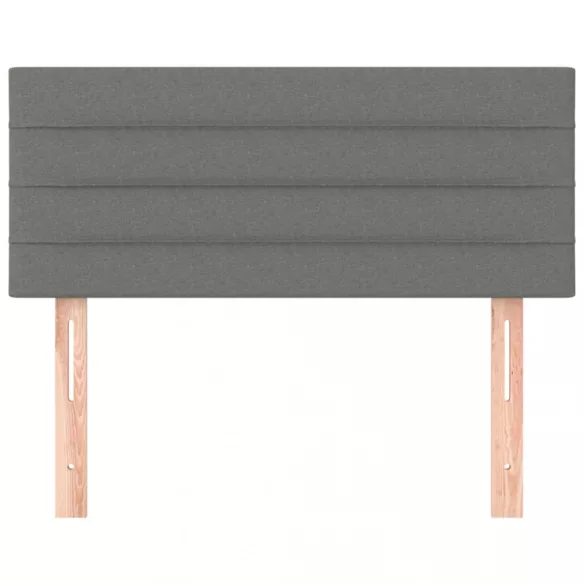 sötétszürke szövet fejtámla 100x5x78/88 cm