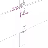 sötétszürke bársony fejtámla 100x5x78/88 cm