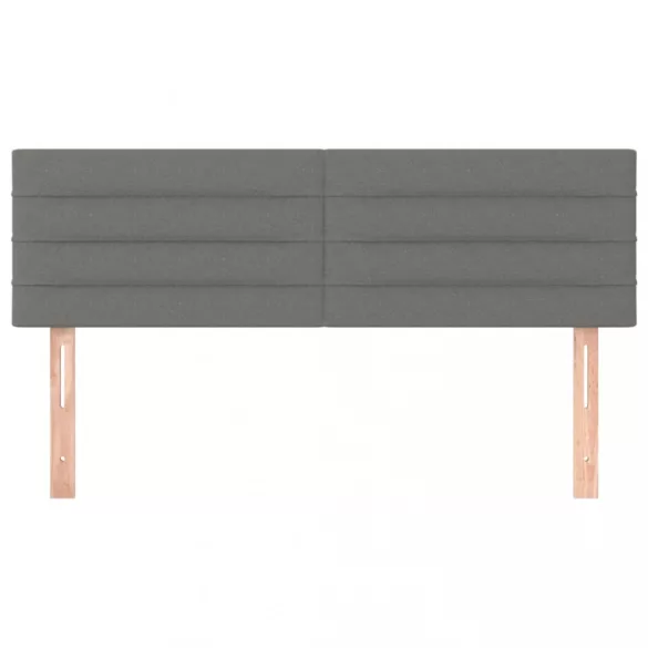 sötétszürke szövet fejtámla 144x5x78/88 cm