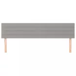 világosszürke szövet fejtámla 180 x 5 x 78/88 cm