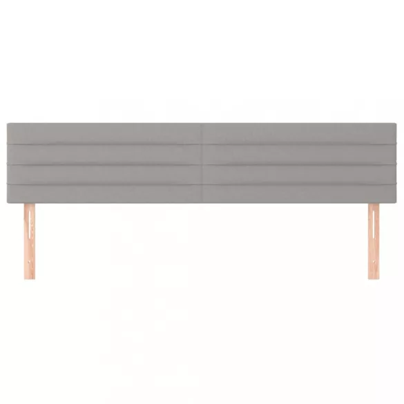 világosszürke szövet fejtámla 180 x 5 x 78/88 cm