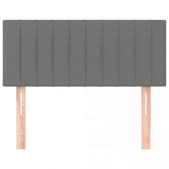 sötétszürke szövet fejtámla 100x5x78/88 cm