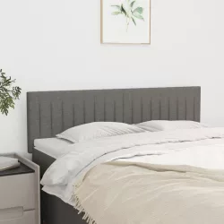 sötétszürke szövet fejtámla 144x5x78/88 cm