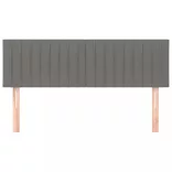 sötétszürke szövet fejtámla 144x5x78/88 cm