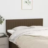 sötétbarna szövet fejtámla 144x5x78/88 cm
