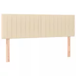 krémszínű szövet fejtámla 144x5x78/88 cm