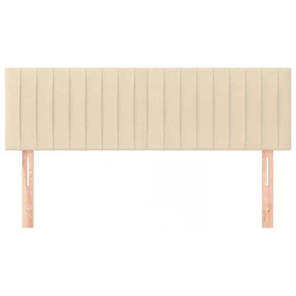 krémszínű szövet fejtámla 144x5x78/88 cm