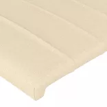 krémszínű szövet fejtámla 144x5x78/88 cm