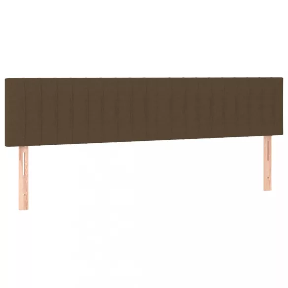 sötétbarna szövet fejtámla 160 x 5 x 78/88 cm