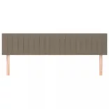 tópszínű szövet fejtámla 160 x 5 x 78/88 cm