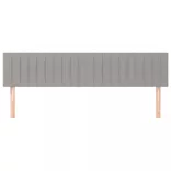 világosszürke szövet fejtámla 200 x 5 x 78/88 cm