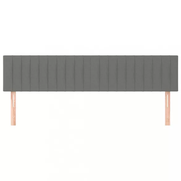 sötétszürke szövet fejtámla 200 x 5 x 78/88 cm