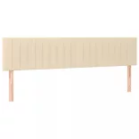 krémszínű szövet fejtámla 200 x 5 x 78/88 cm