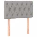 világosszürke szövet fejtámla 80x7x78/88 cm