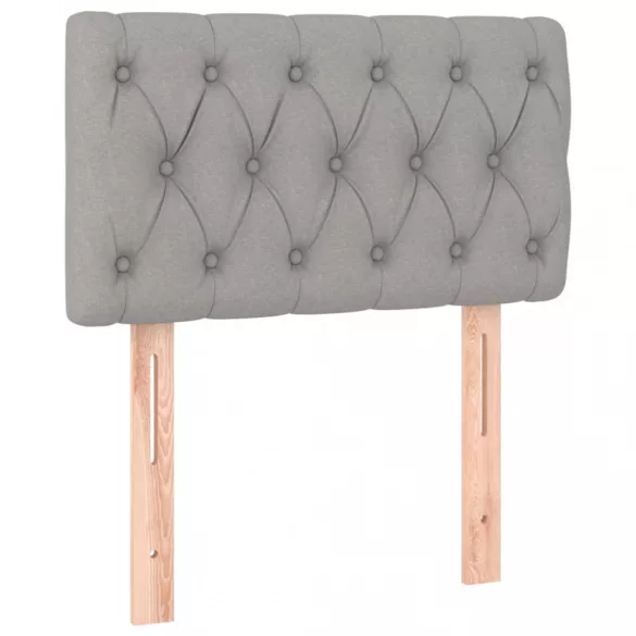 világosszürke szövet fejtámla 80x7x78/88 cm