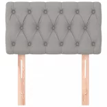 világosszürke szövet fejtámla 80x7x78/88 cm