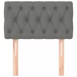 sötétszürke szövet fejtámla 80x7x78/88 cm