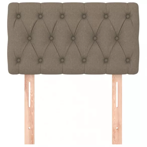 tópszínű szövet fejtámla 80x7x78/88 cm