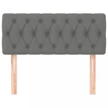 sötétszürke szövet fejtámla 90x7x78/88 cm