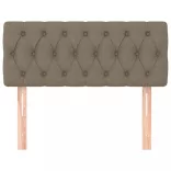 tópszínű szövet fejtámla 90x7x78/88 cm