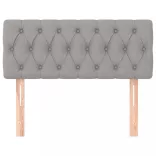 világosszürke szövet fejtámla 100x7x78/88 cm