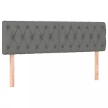 sötétszürke szövet fejtámla 144x7x78/88 cm