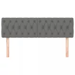 sötétszürke szövet fejtámla 144x7x78/88 cm