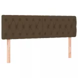 sötétbarna szövet fejtámla 144x7x78/88 cm