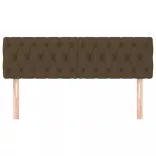 sötétbarna szövet fejtámla 160 x 7 x 78/88 cm