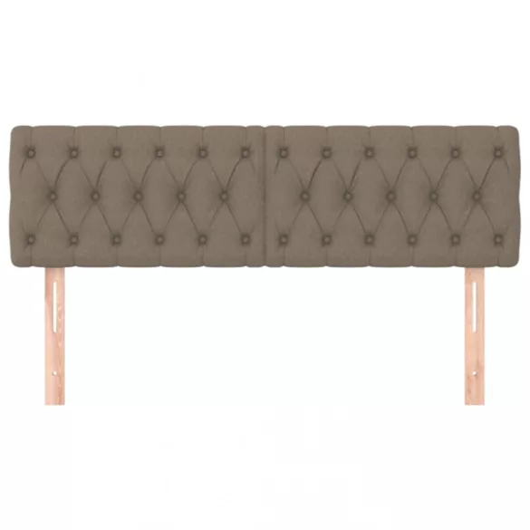 tópszínű szövet fejtámla 160 x 7 x 78/88 cm