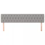 világosszürke szövet fejtámla 180x7x78/88 cm