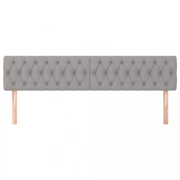 világosszürke szövet fejtámla 200 x 7 x 78/88 cm