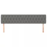 sötétszürke szövet fejtámla 200 x 7 x 78/88 cm