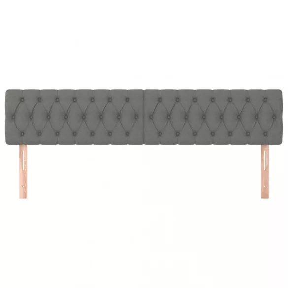 sötétszürke szövet fejtámla 200 x 7 x 78/88 cm