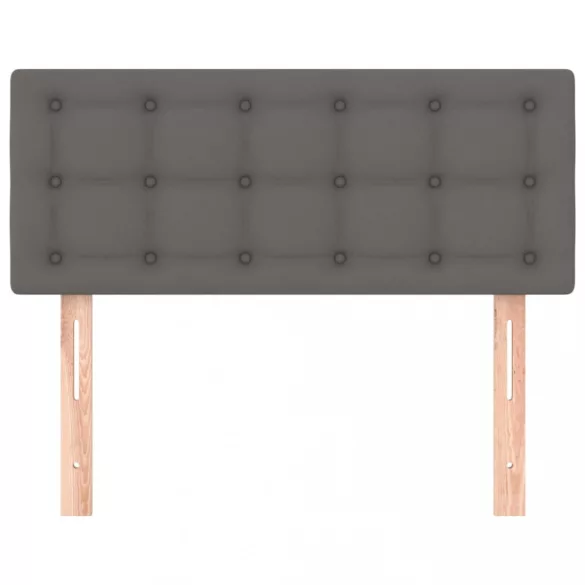 szürke műbőr fejtámla 80 x 5 x 78/88 cm