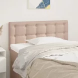 cappuccino színű műbőr fejtámla 80 x 5 x 78/88 cm